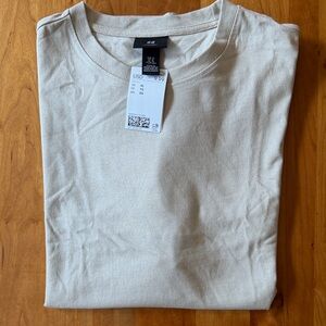 H&M Crewneck Tee in Soft Tan